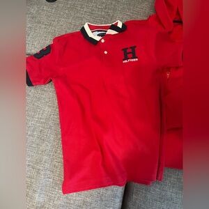 US Polo Jacket XL and Tommy Hilfiger shirt (L)+ Free mini cooper big kids hoodie